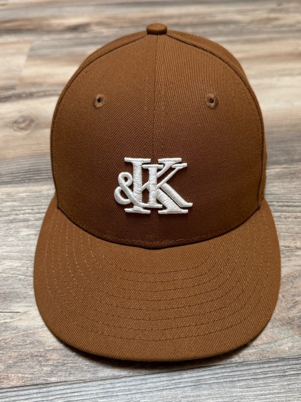 Kith & Kin x New Era &K Fitted Hat Brown Size 7 3/8 Made in USA Collection
